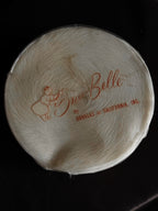 1950s Ivory Fur Pillbox Hat
