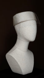 1960s Classic Pillbox Hat with Birdcage Veil