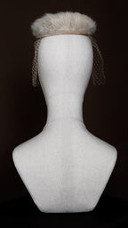1950s Fur Pillbox Hat with Birdcage Veil