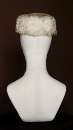 1950s Feather Sequin Pillbox Hat