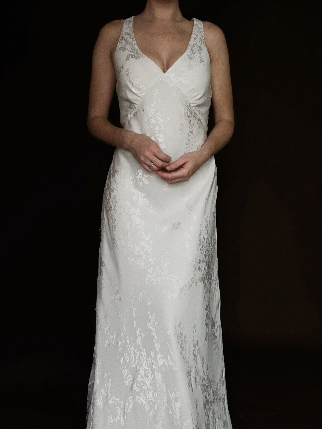 2000s Floral Devoré Gown, England