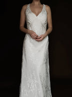 2000s Floral Devoré Gown, England