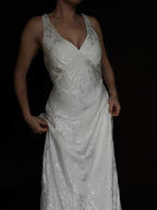 2000s Floral Devoré Gown, England