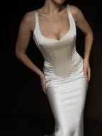 Archival Les Habitudes/Eavis & Brown Silk Corset Set, USA