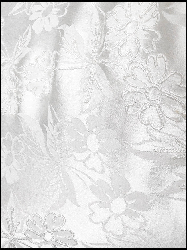 1930s French Asymmetric Daisy Gown, France