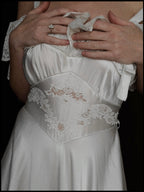 1930s Off-The-Shoulder Ruffle Gown, Spain