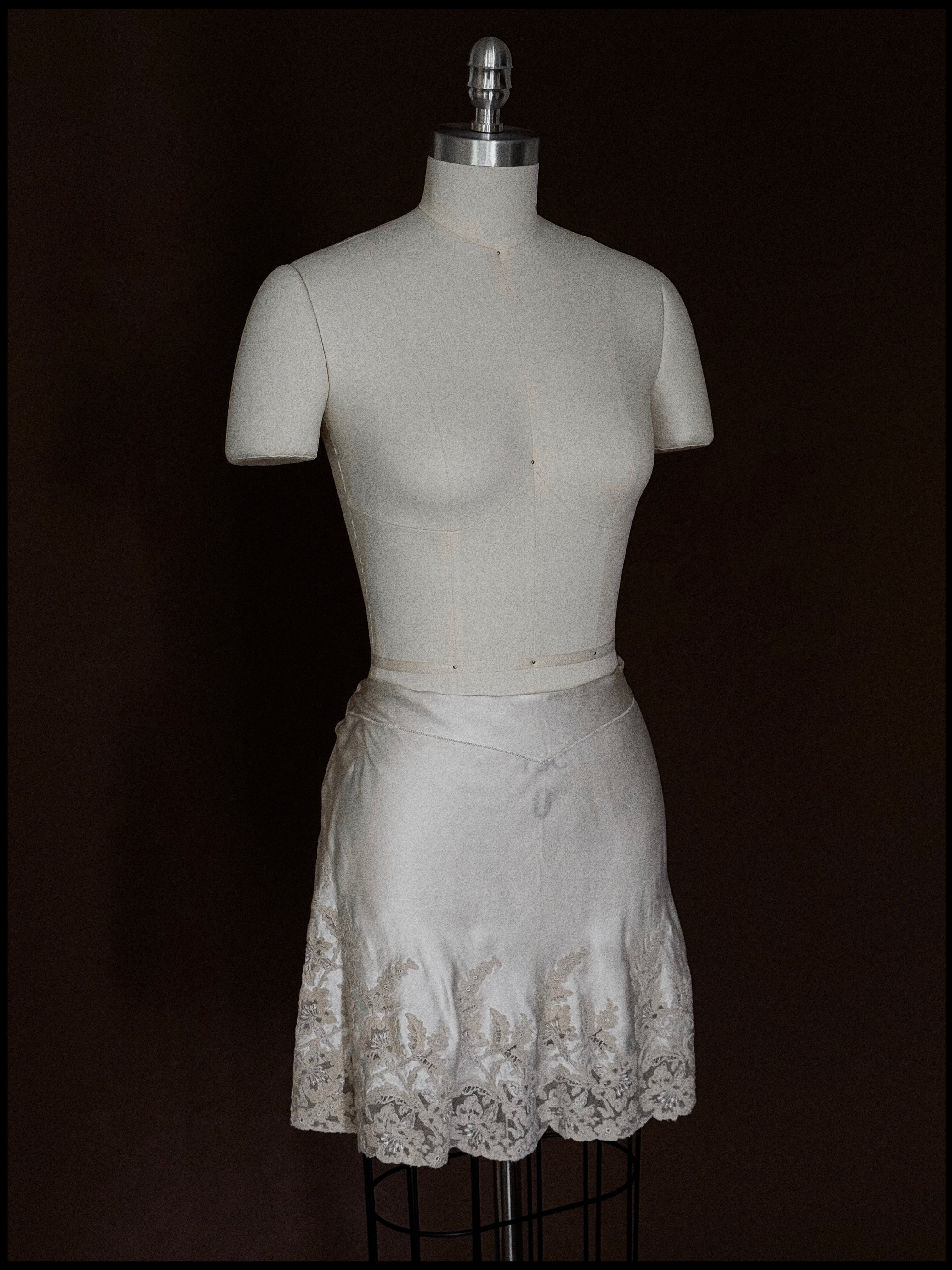 1930s Silk Double Yoke Skirt, Spain