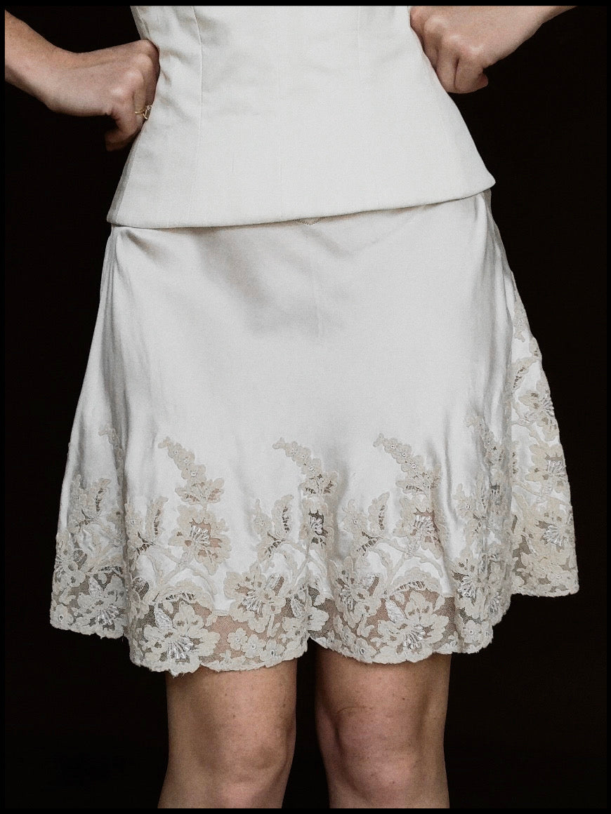 1930s Silk Double Yoke Skirt, Spain