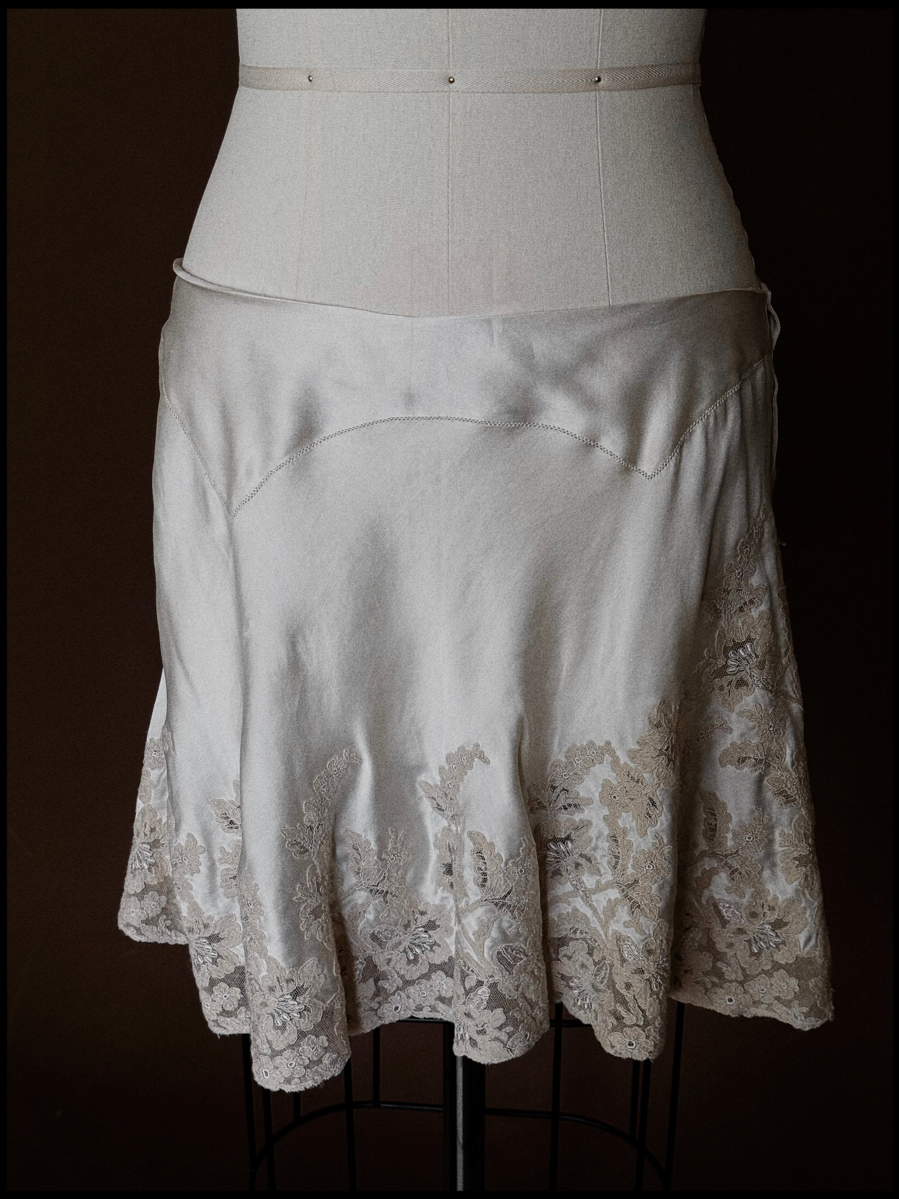 1930s Silk Double Yoke Skirt, Spain