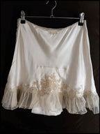 1930s Silk Skirt with Tulle Trim, Spain