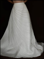 1980s Italian Silk Tulle Skirt with Train, Italy