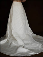 1980s Italian Silk Tulle Skirt with Train, Italy