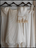 1980s Italian Silk Tulle Skirt with Train, Italy