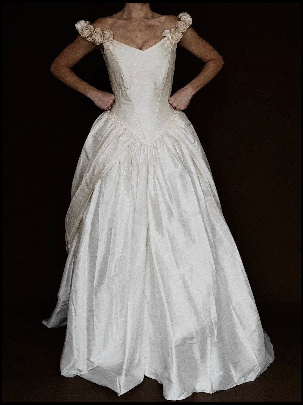 1990s Tracy Connop Rosette Gown, England