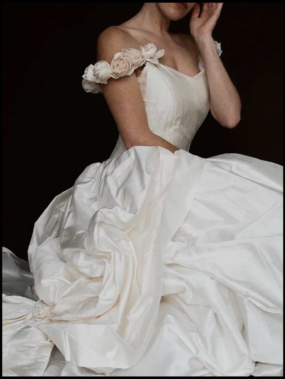 1990s Tracy Connop Rosette Gown, England