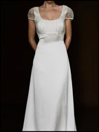 2000s English Silk Cap Sleeve Gown, England