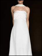 2000s English Silk Empire Waist Gown, England