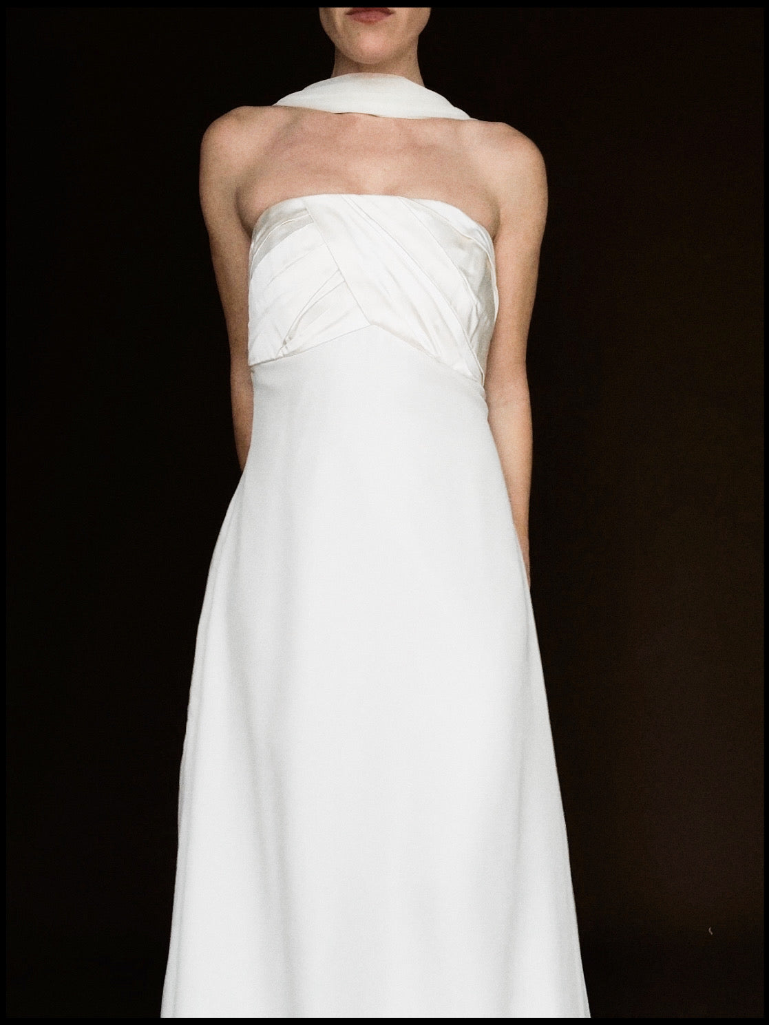 2000s English Silk Empire Waist Gown, England