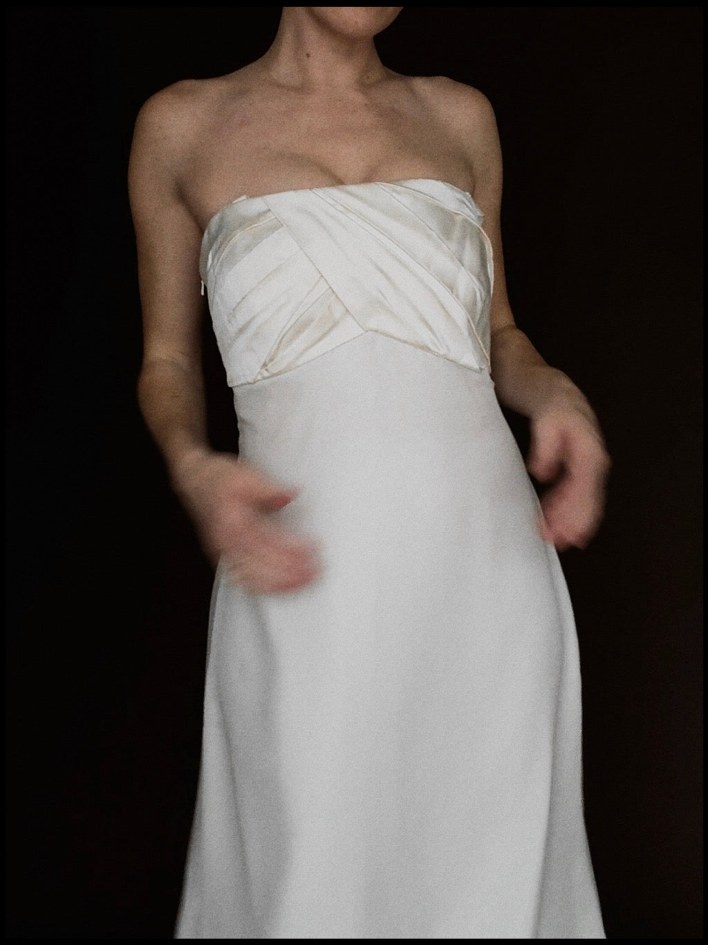 2000s English Silk Empire Waist Gown, England