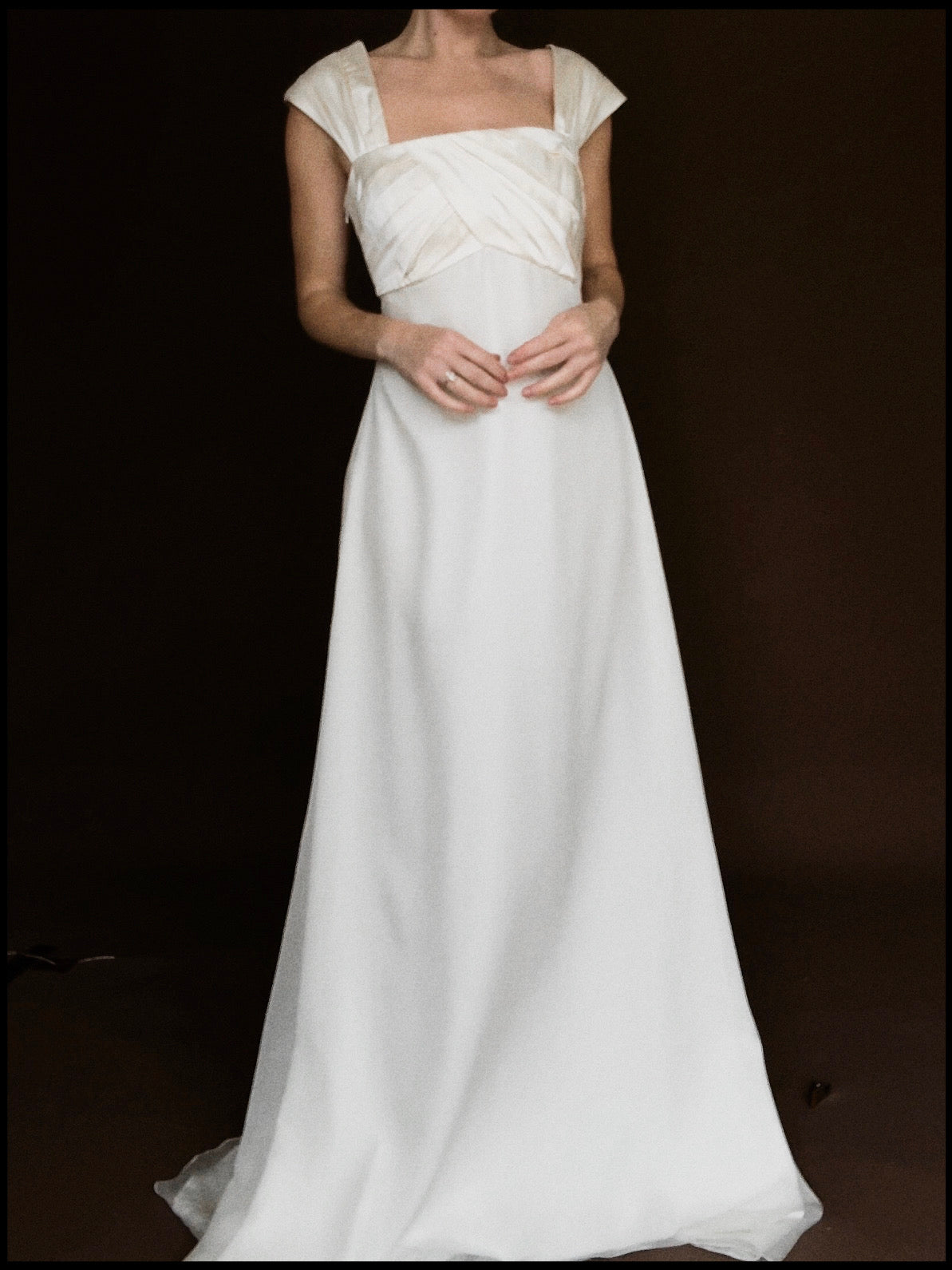 2000s English Silk Empire Waist Gown, England