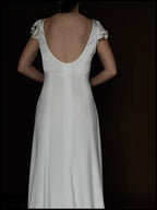 2000s English Silk Flutter Cowl Neck Gown, England