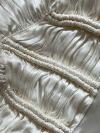 1930s Ruched Waist Halter Gown, USA
