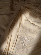 2000s Silk Chiffon Embellished Gown