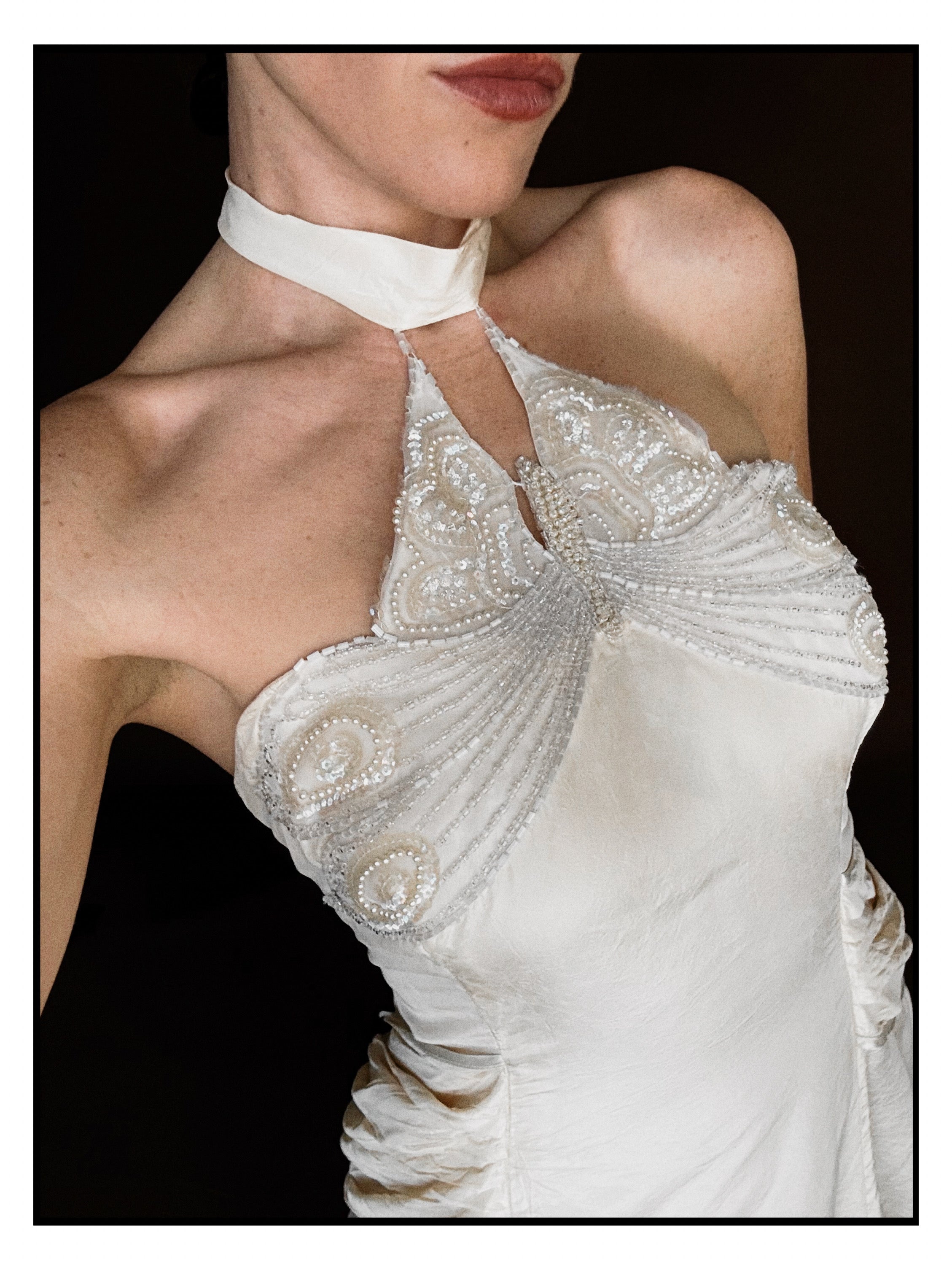 Late 1960s–Early 1970s Italian Silk Butterfly Gown