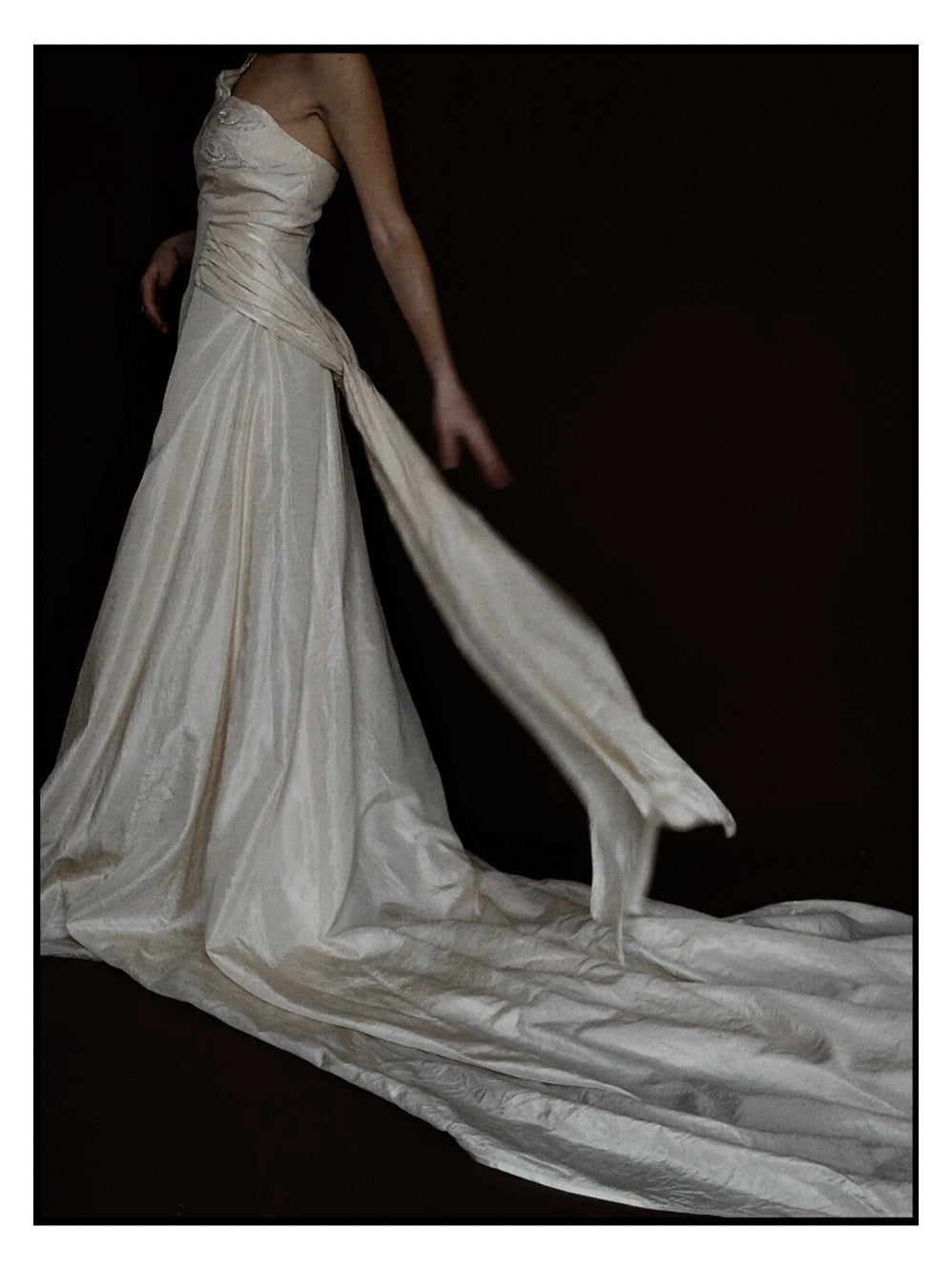 Late 1960s–Early 1970s Italian Silk Butterfly Gown