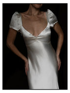 1940s Liquid Silk High-Low Gown