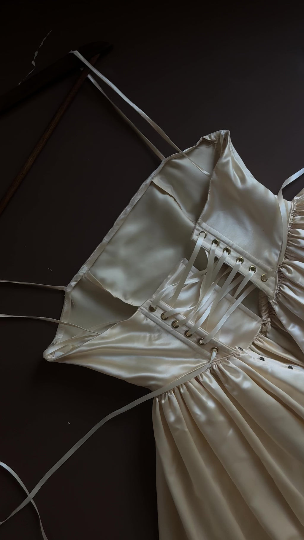 1960s Basque Waist Gown