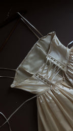 1960s Basque Waist Gown