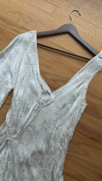 1930s French Asymmetric Daisy Gown, France