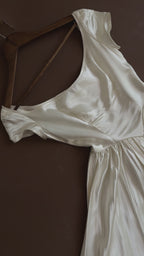 1940s Boat Neck Ballet Gown