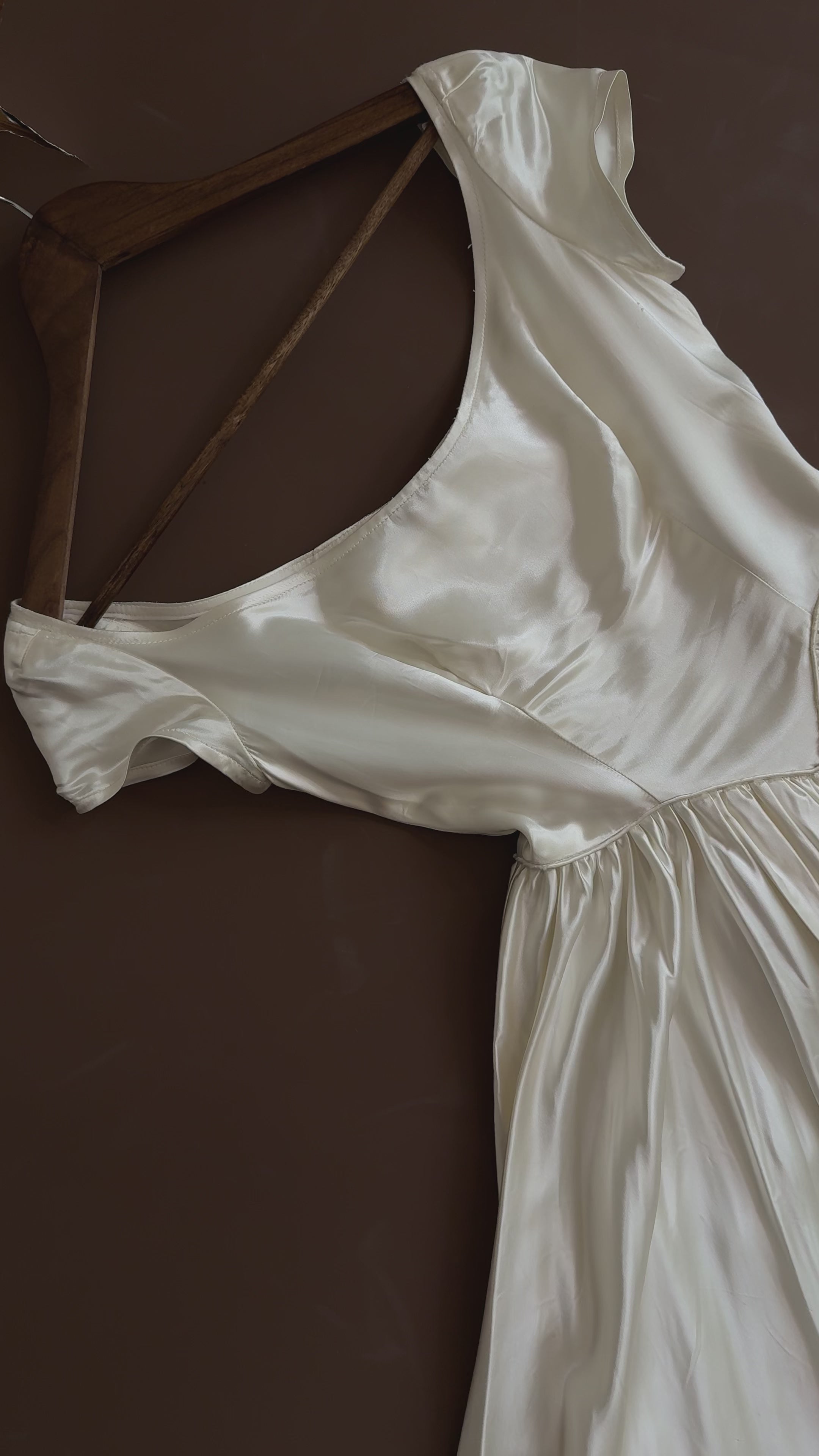 1940s Boat Neck Ballet Gown