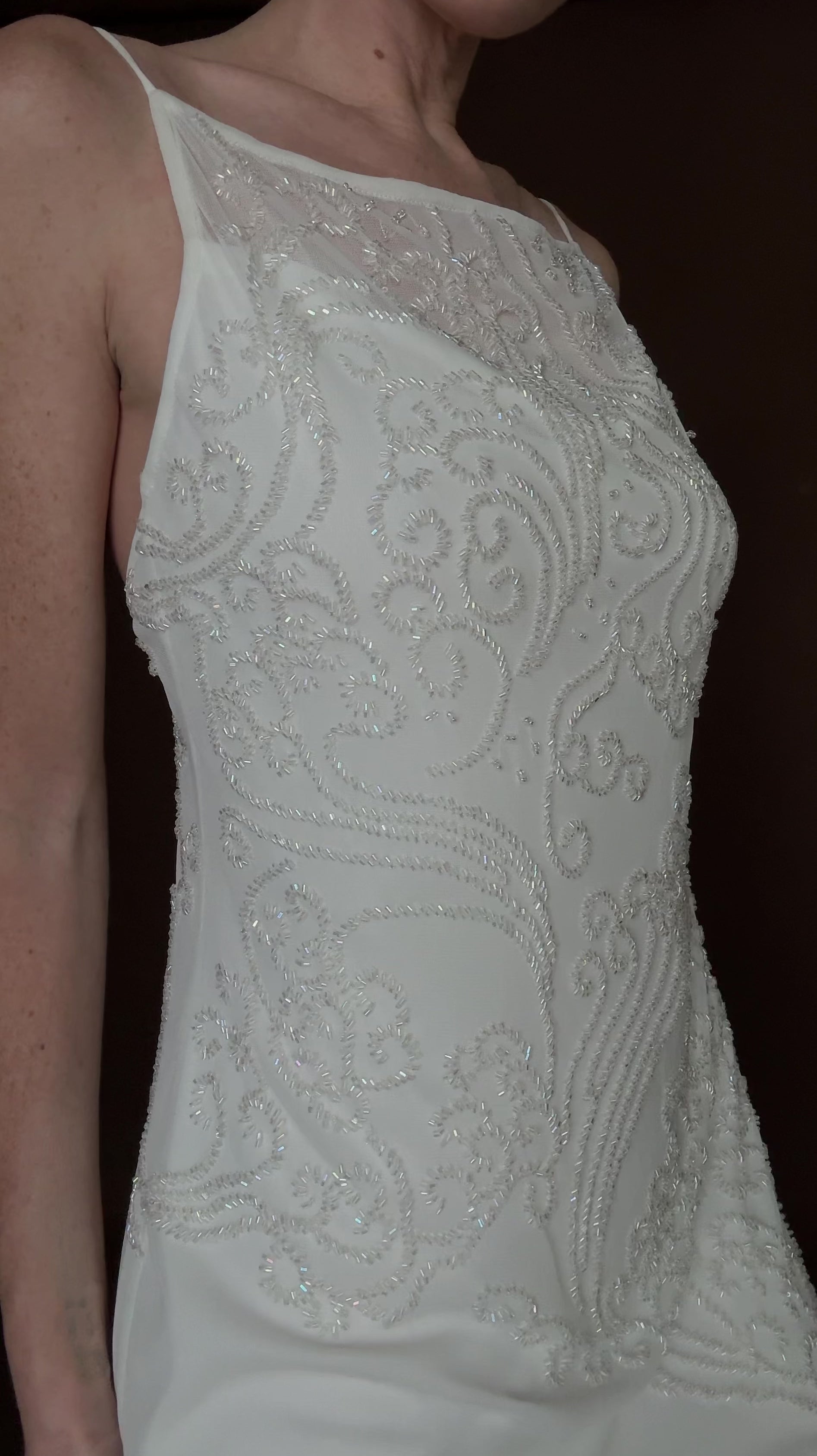 2000s Beaded Sheath Gown