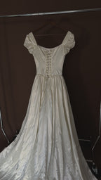 1940s Square Neck Ballet Gown