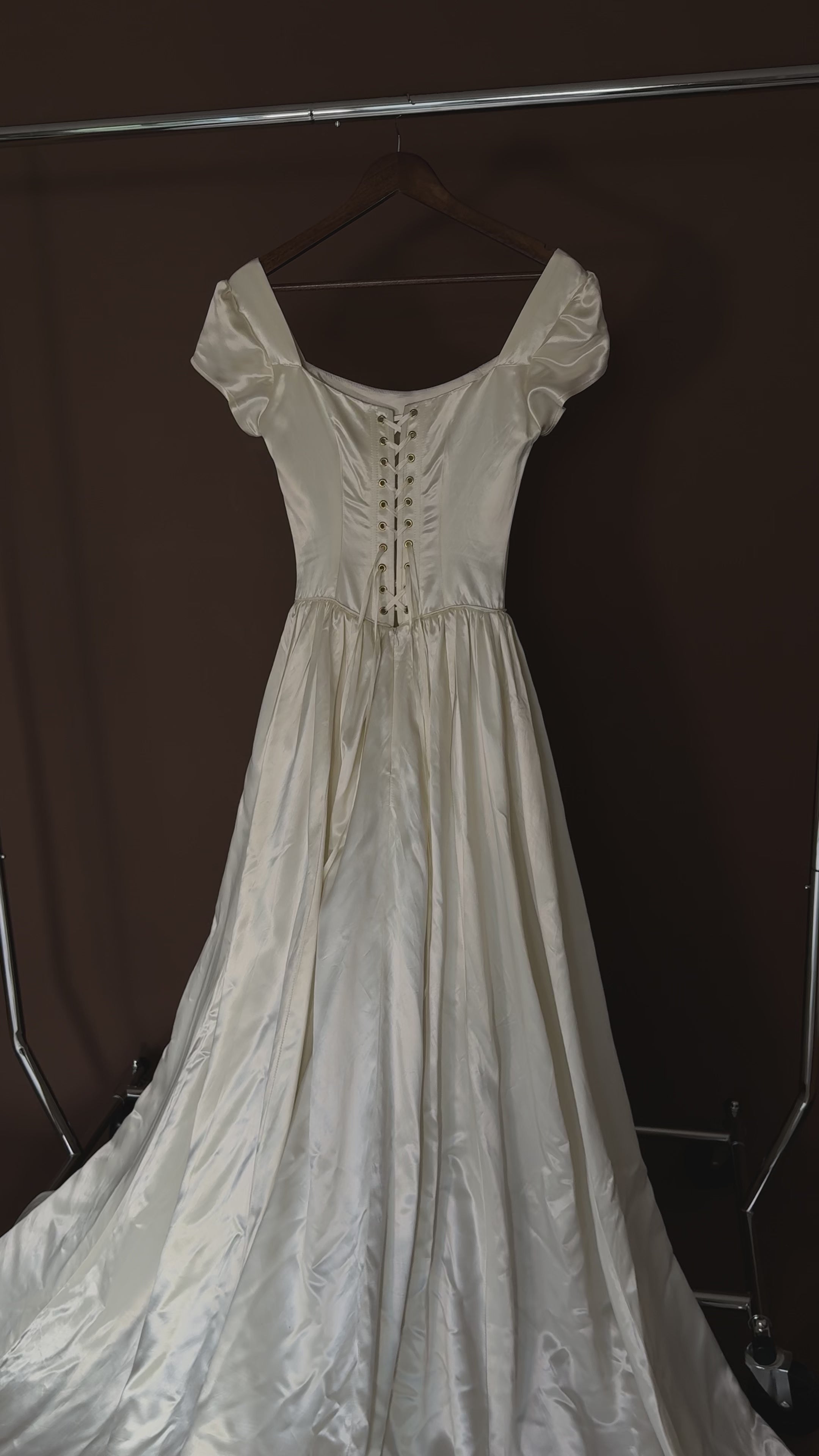 1940s Square Neck Ballet Gown