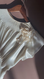 1930s Floral Flutter Sleeve