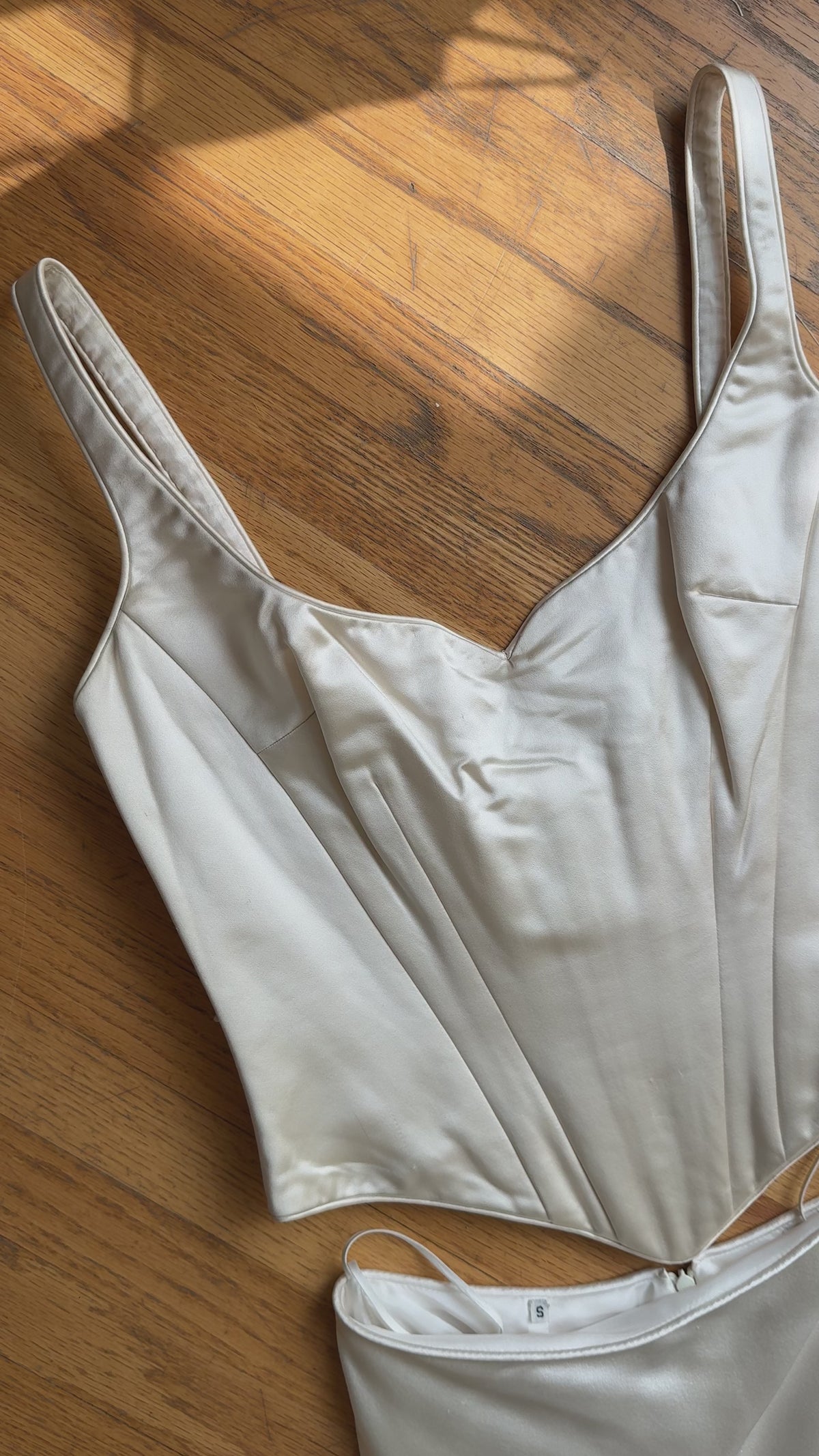 Archival Les Habitudes/Eavis & Brown Silk Corset Set, USA