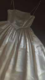 1960s Basque Waist Gown