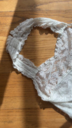 1940s Halter Lace Bust Slip, Spain