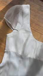 2000s English Silk Cap Sleeve Gown, England