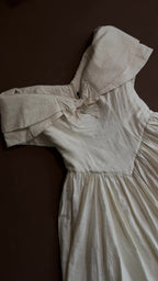 1980s Silk Off-The-Shoulder Bow Gown