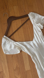 1940s Liquid Silk High-Low Gown