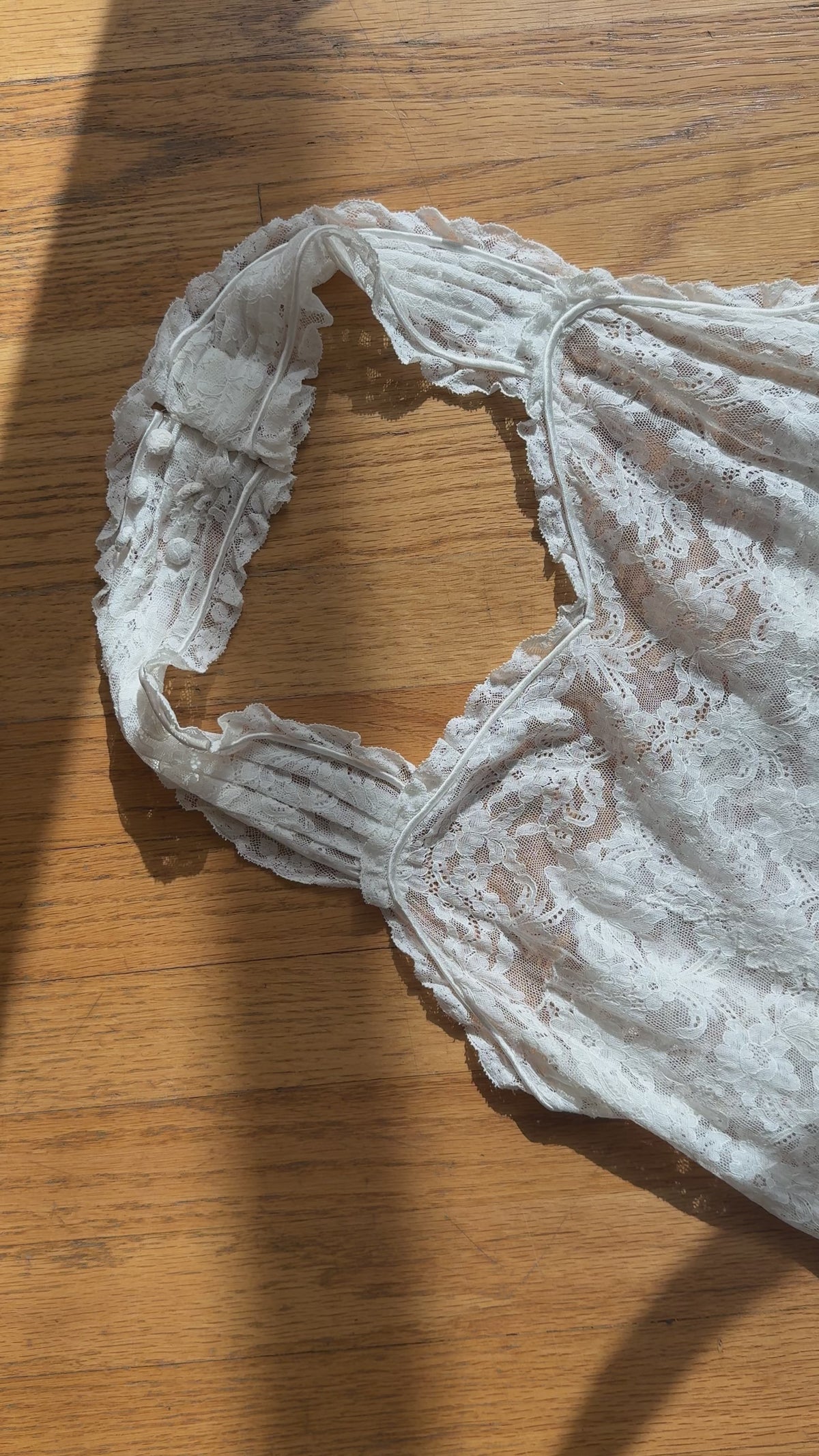 1940s Halter Lace Bust Slip, Spain