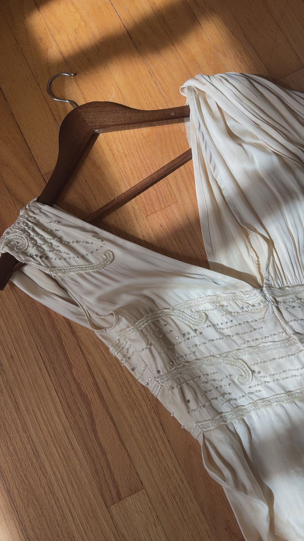 1970s Italian Silk Goddess Gown