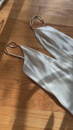 1930s Backless Deep V Slip Gown, USA