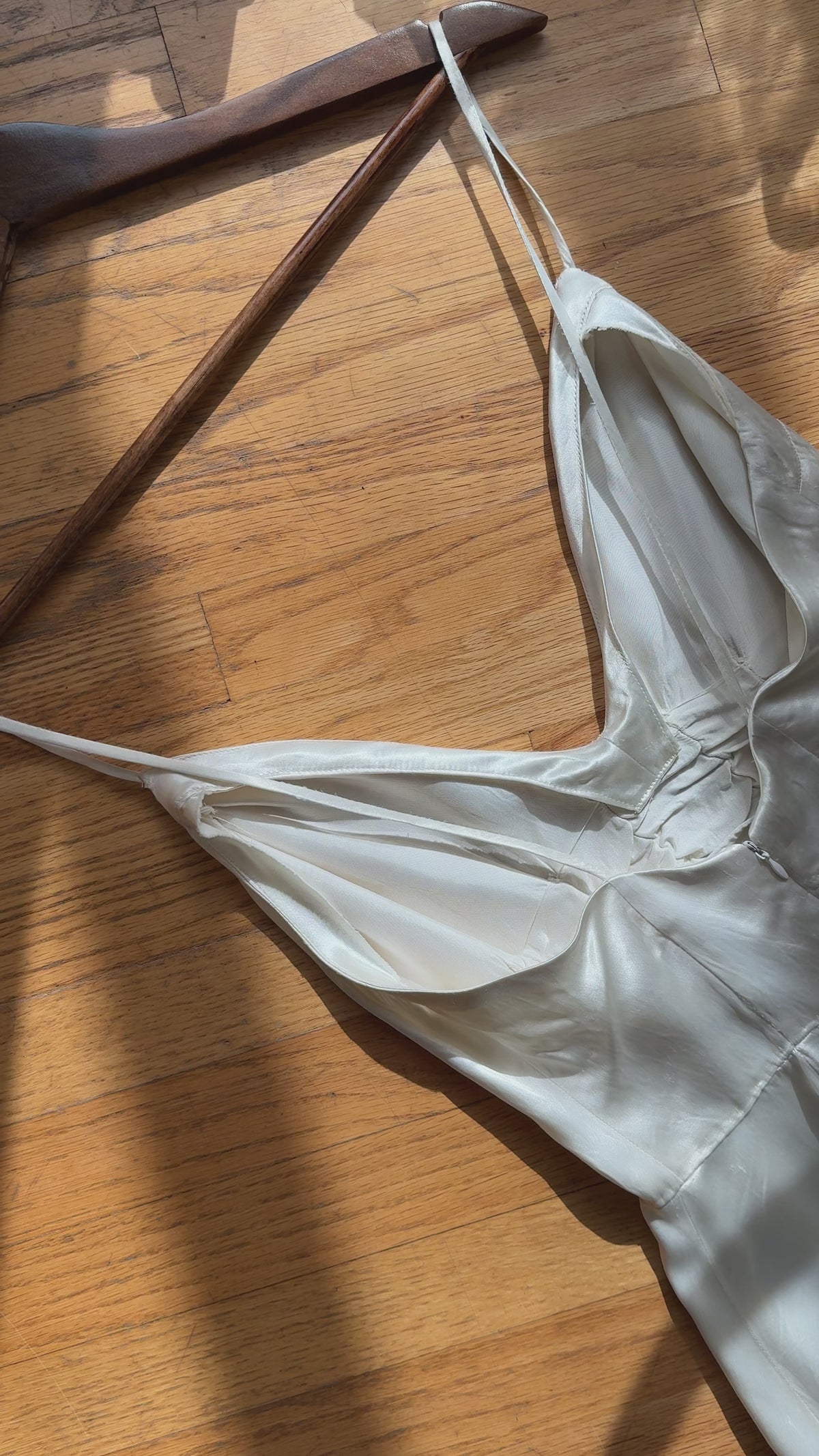 1930s Corded Plunge Gown, USA