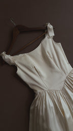 1990s Silk Deadstock Bateau Bow Dress